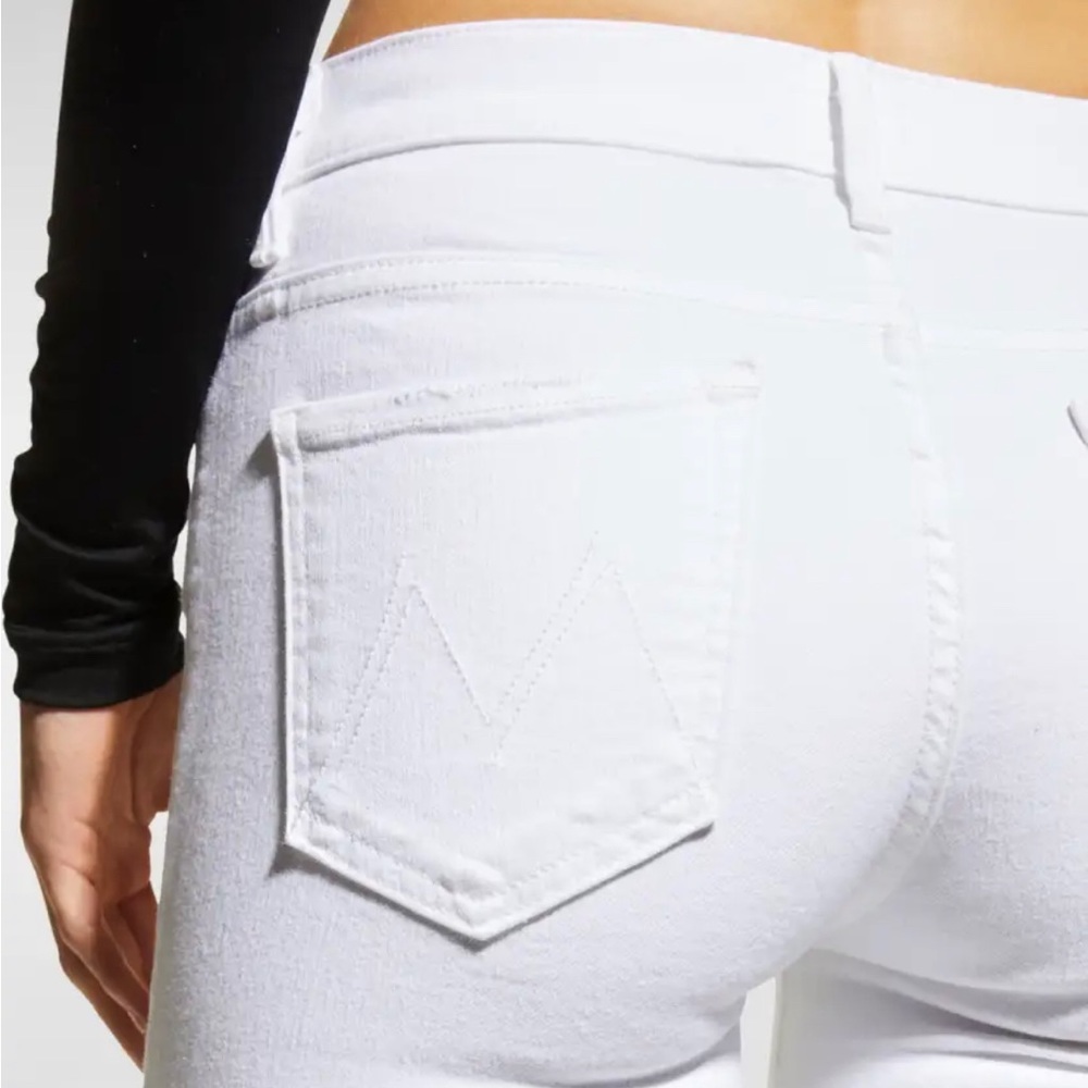 NWOT💕MOTHER LiL’ The Insider Crop Step Fray Jeans Size 27 - Picture 15 of 16